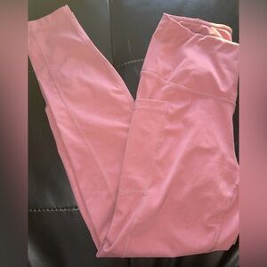 Pink Leggings with side pockets